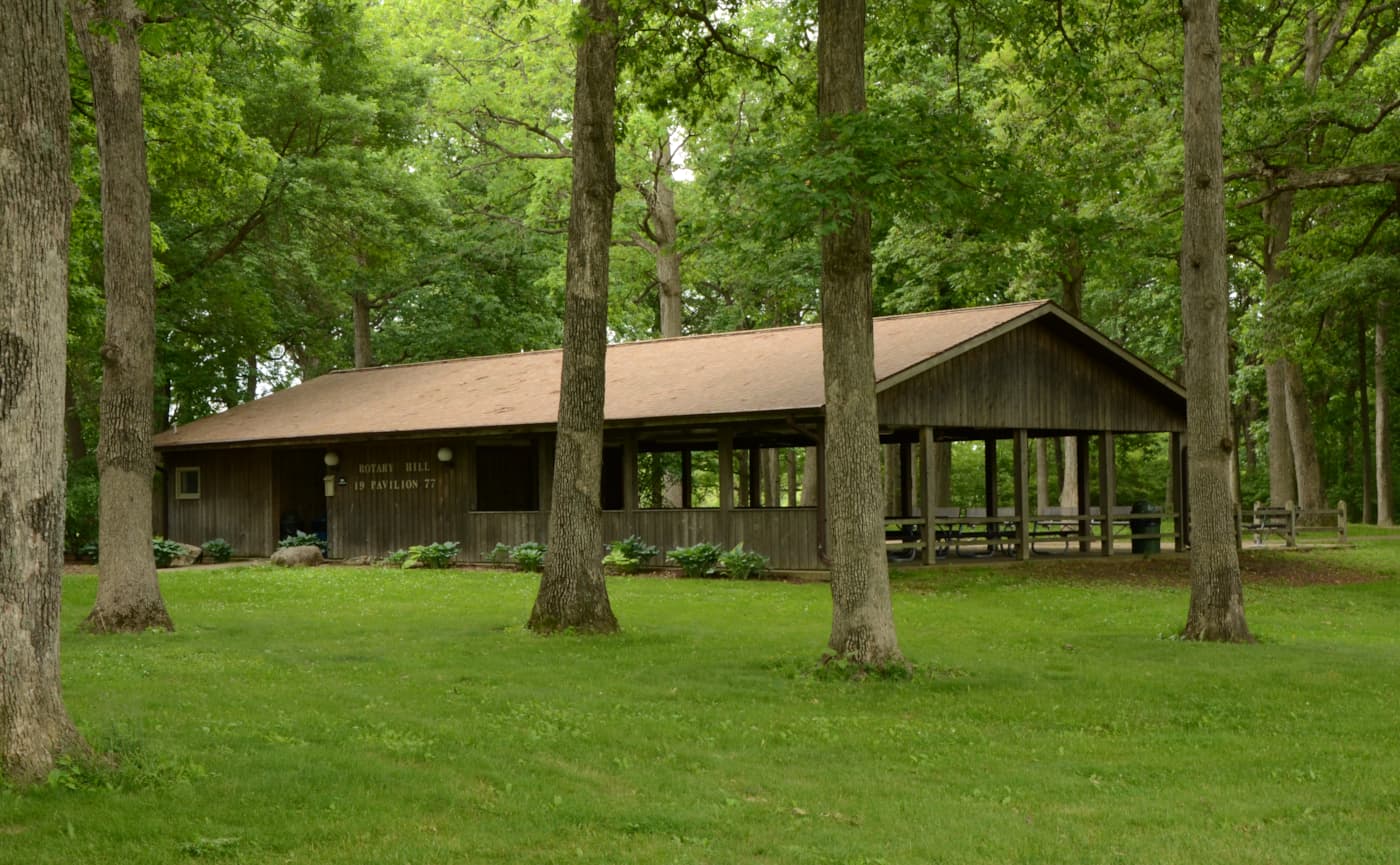 Rotary Hill Shelter: Front Exterior